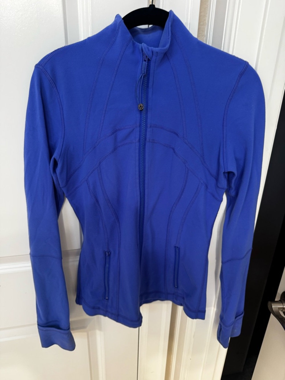 lululemon athletica Cobalt Blue Full-Zip Bomber Jacket